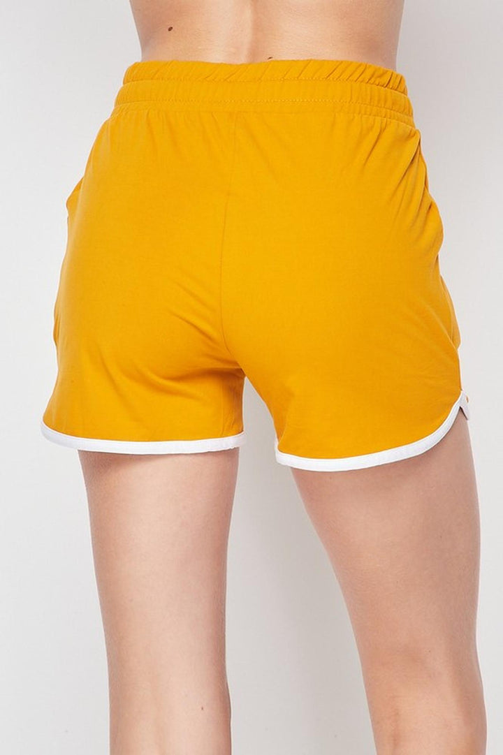 Buttery Smooth Drawstring Waist Plus Size Dolphin Shorts with Pockets - 1XL 2XL 3XL