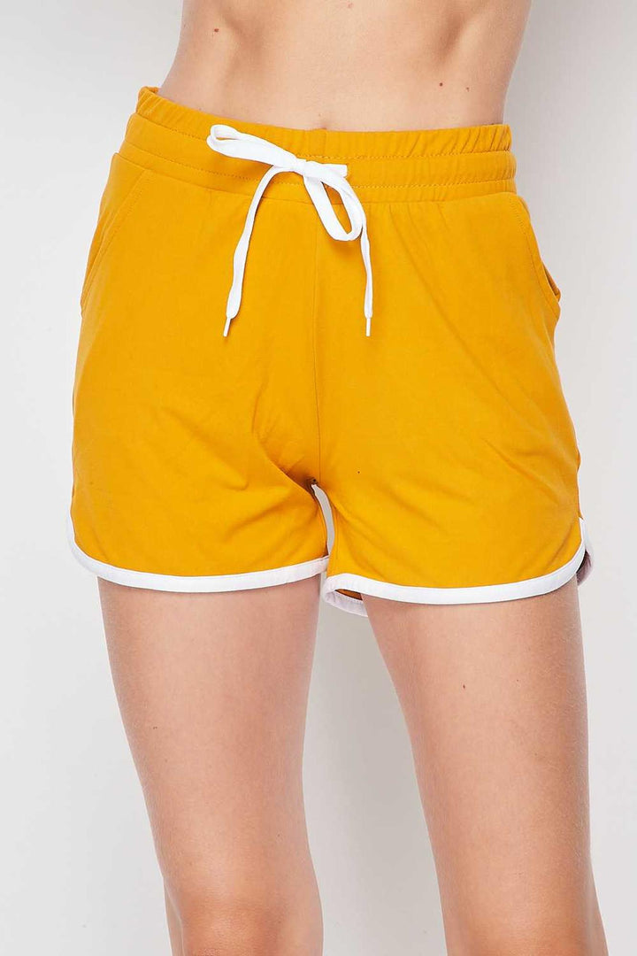Buttery Smooth Drawstring Waist Plus Size Dolphin Shorts with Pockets - 1XL 2XL 3XL