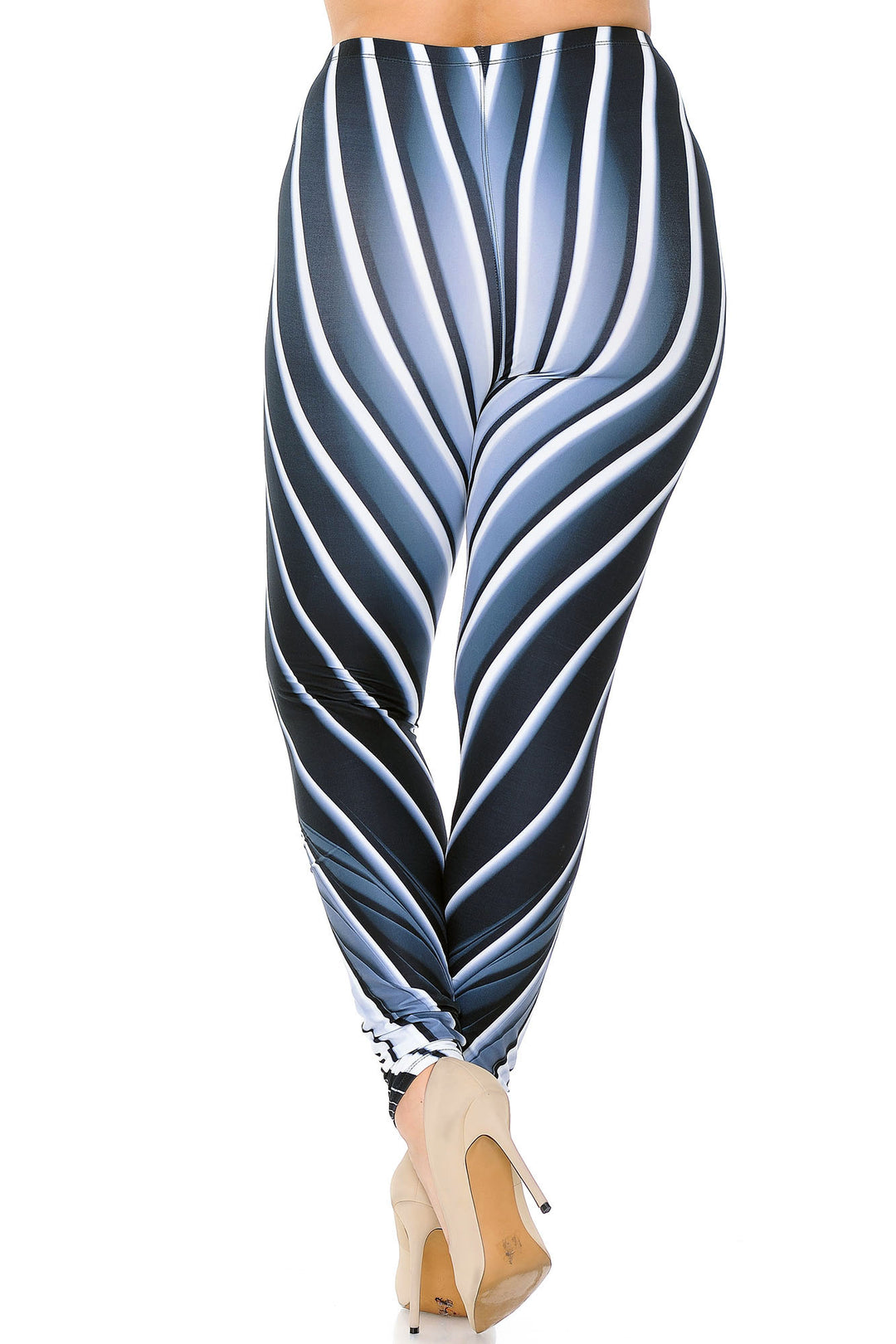 Creamy Soft Premium Women's Leggings Contour Body Lines Plus Size, High Rise, Stretchy & Breathable, Comfortable Fit - by USA Fashion