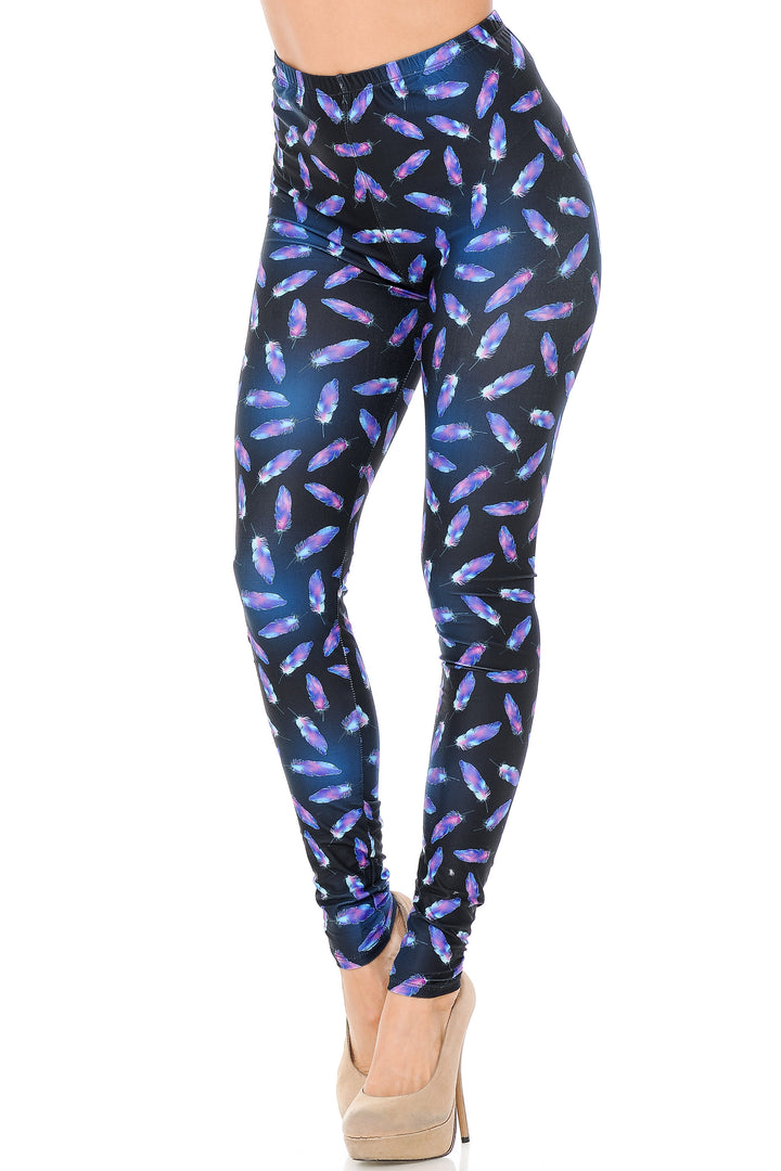 Creamy Soft Premium Women's Leggings Plus Size, High Rise, Stretchy & Breathable, Comfortable Fit - by USA Fashion