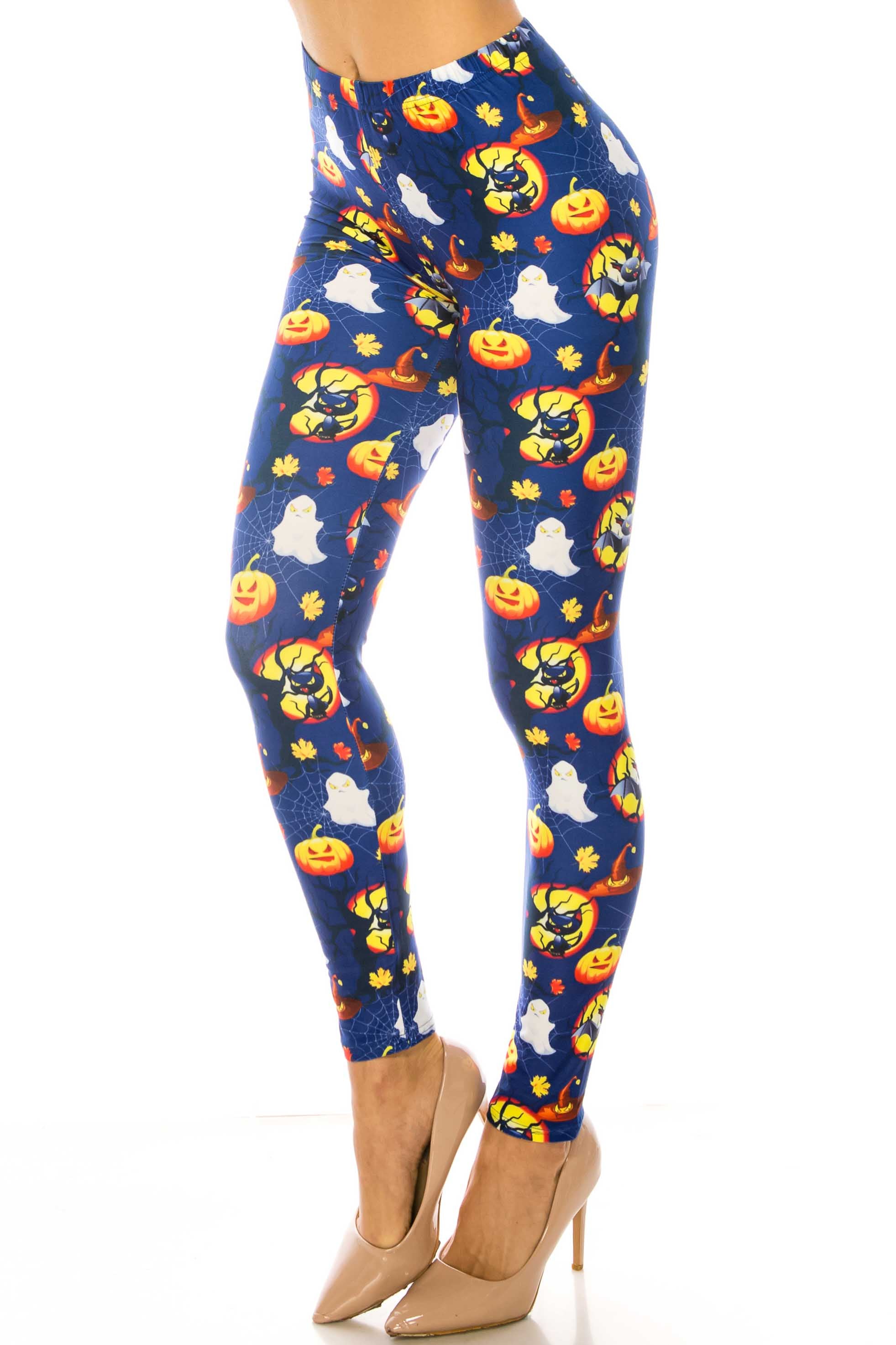 Creamy Soft Halloween Critters Leggings - Plus Size - 1XL 2XL 3XL