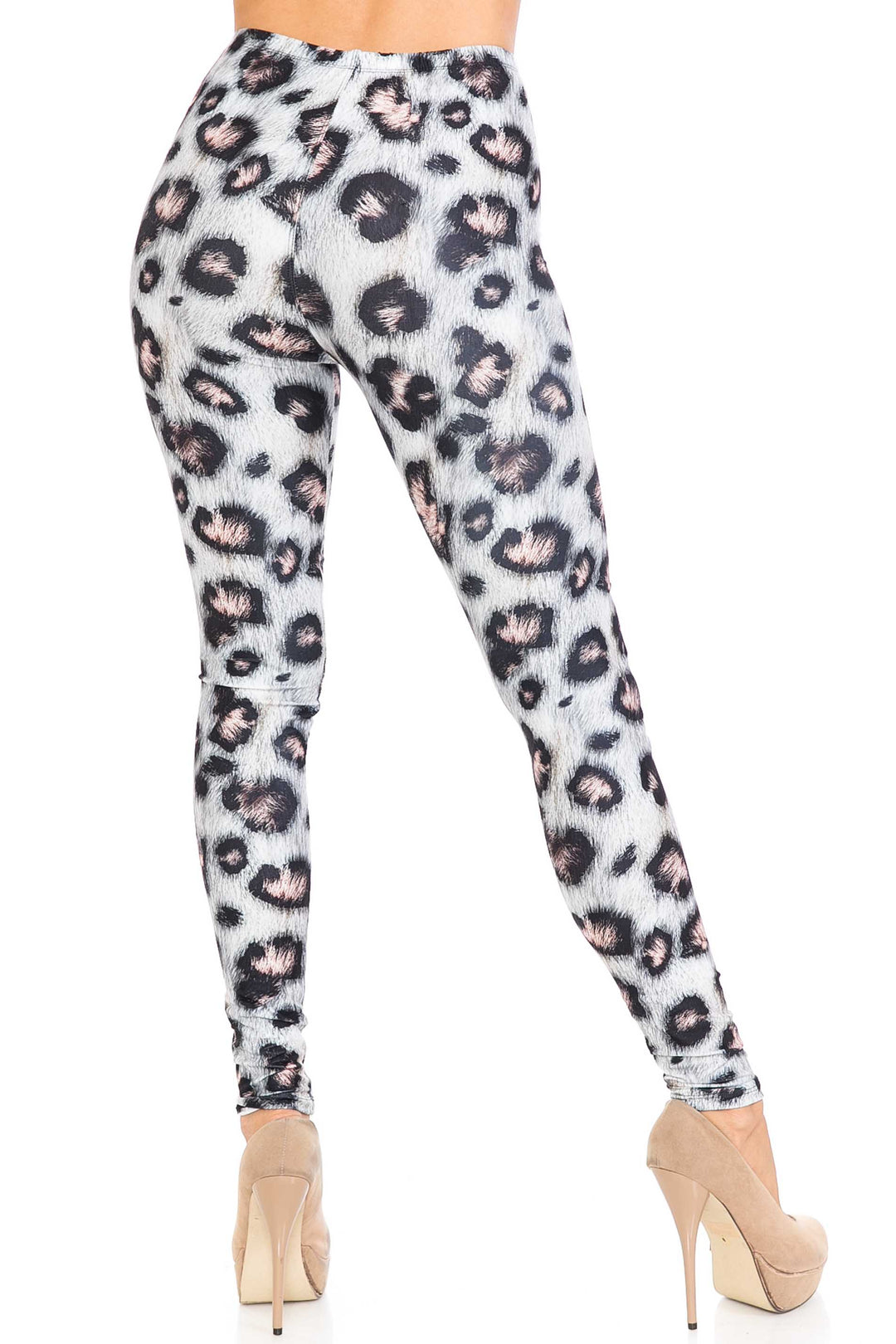 Creamy Soft Premium Women's Leggings Moda Leopard Plus Size, High Rise, Stretchy & Breathable, Comfortable Fit - by USA Fashion