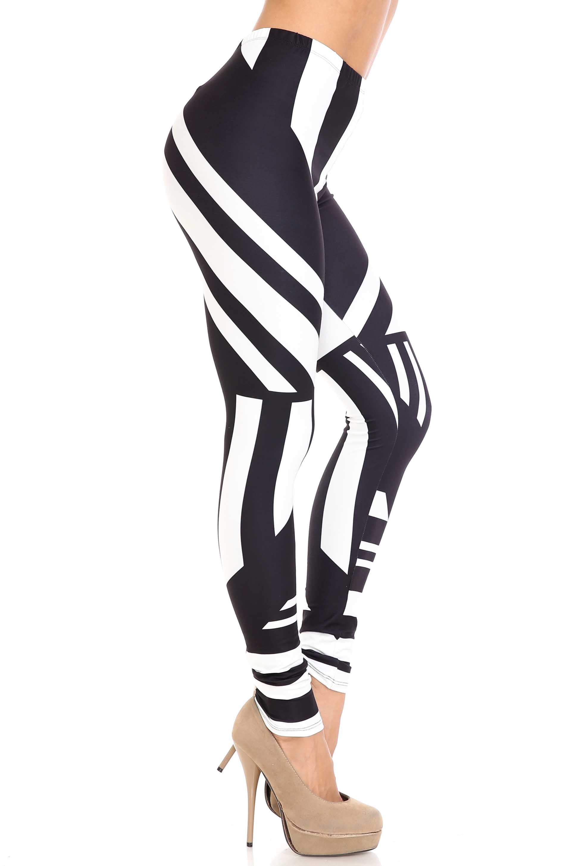 Creamy Soft Premium Women's Leggings Body Flatter Lines Plus Size, High Rise, Stretchy & Breathable, Comfortable Fit - by USA Fashion