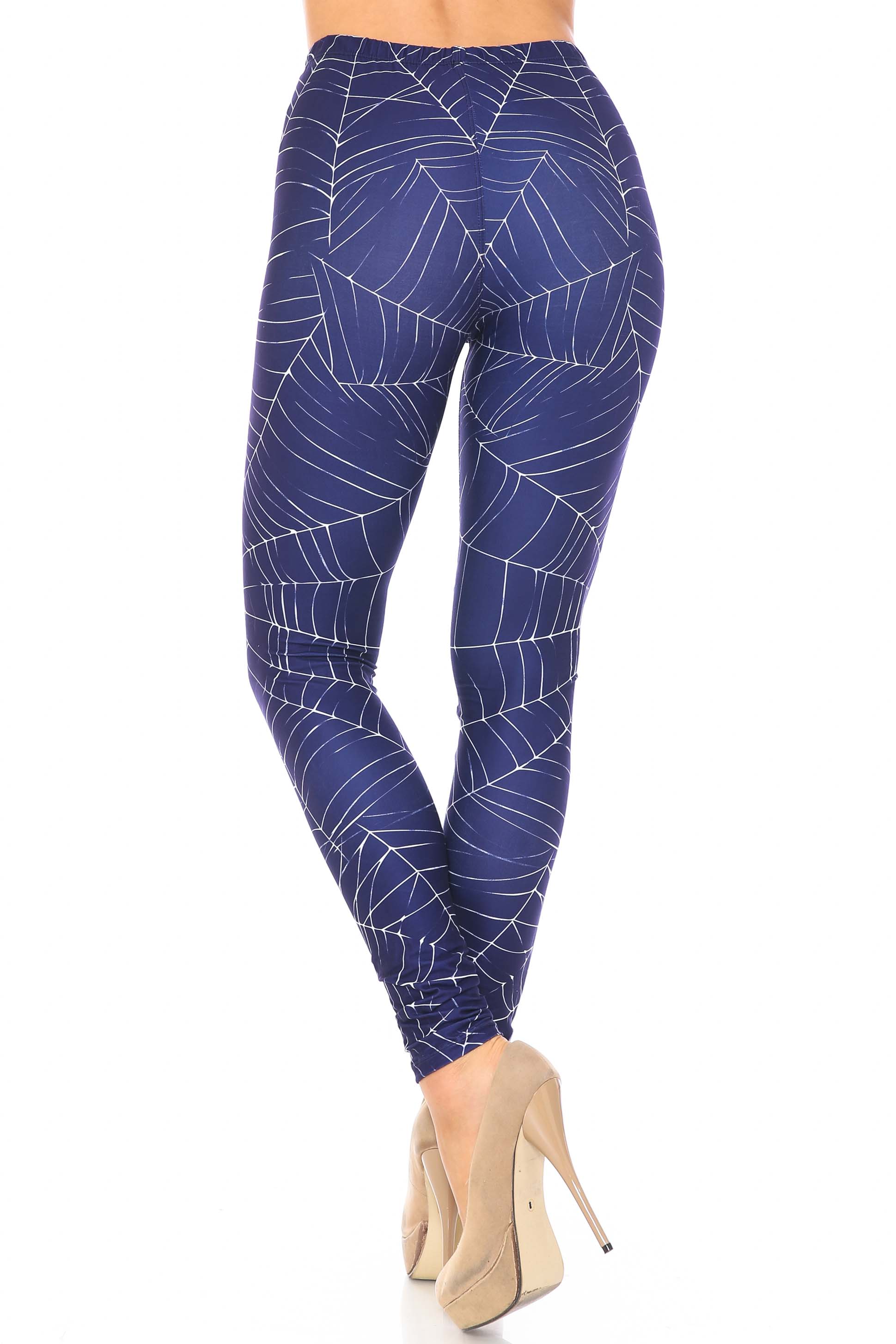 Creamy Soft Premium Women's Leggings Spiderwebs Halloween Plus Size, High Rise, Stretchy & Breathable, Comfortable Fit - by USA Fashion