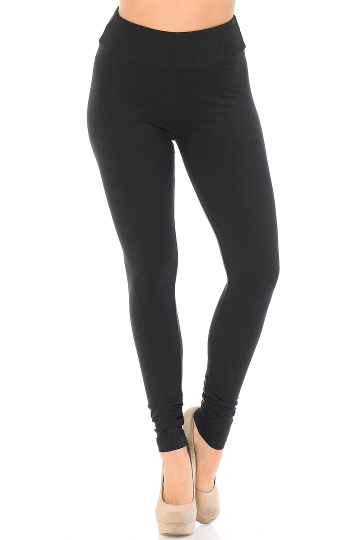 Buttery Smooth Basic Solid High Waisted Leggings - 3 Inch - EEVEE