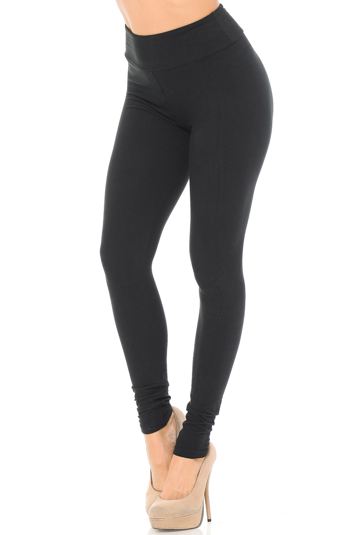 Buttery Smooth Basic Solid High Waisted Leggings - 3 Inch - EEVEE
