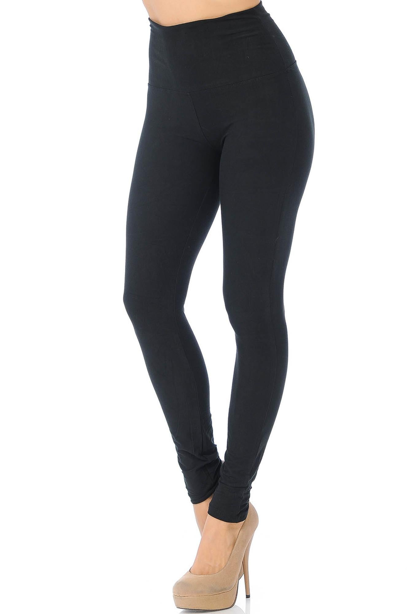 Buttery Smooth Basic Solid High Waisted Leggings - 5 Inch Waist - New Mix