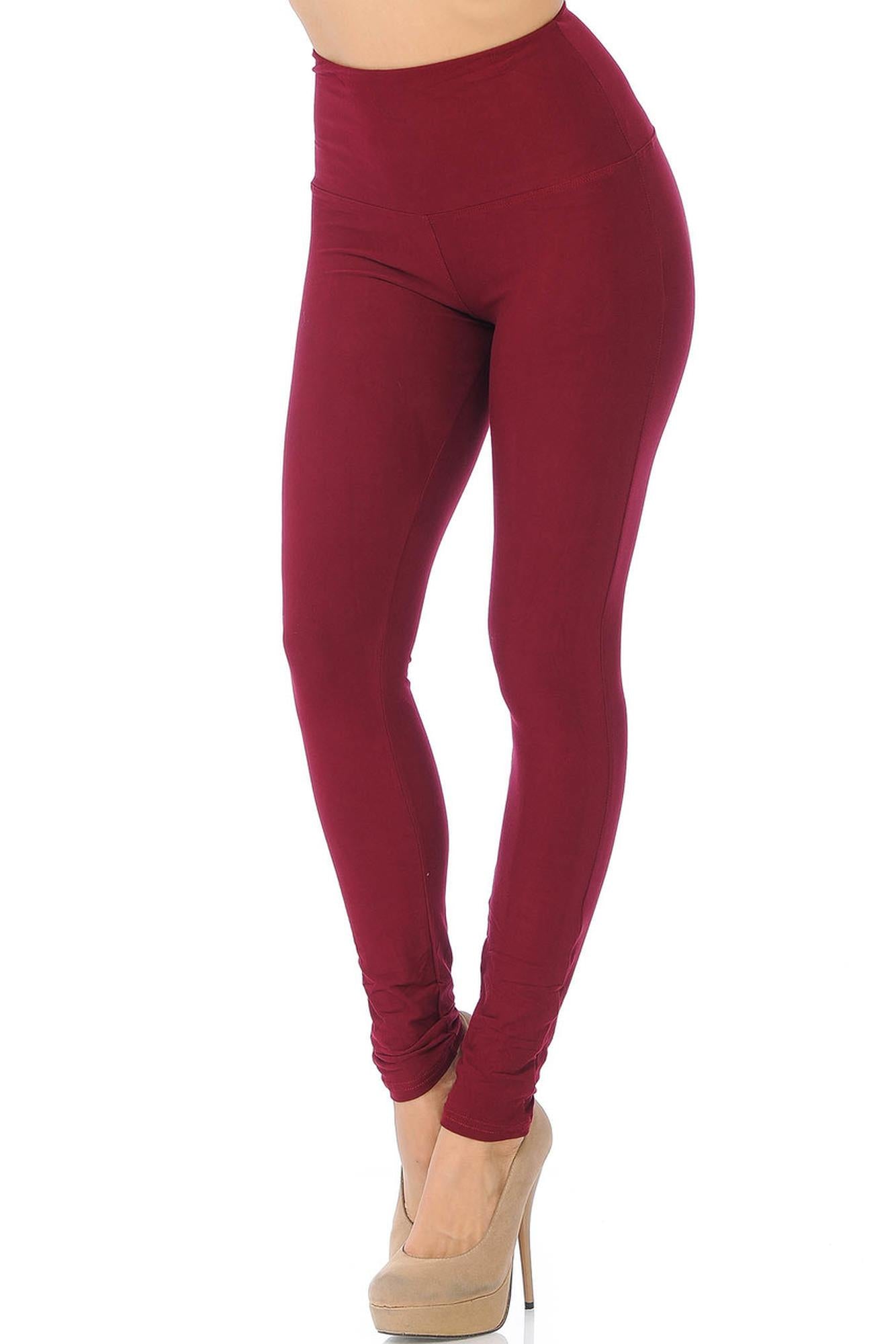 Buttery Smooth Basic Solid High Waisted Leggings - 5 Inch Waist - New Mix