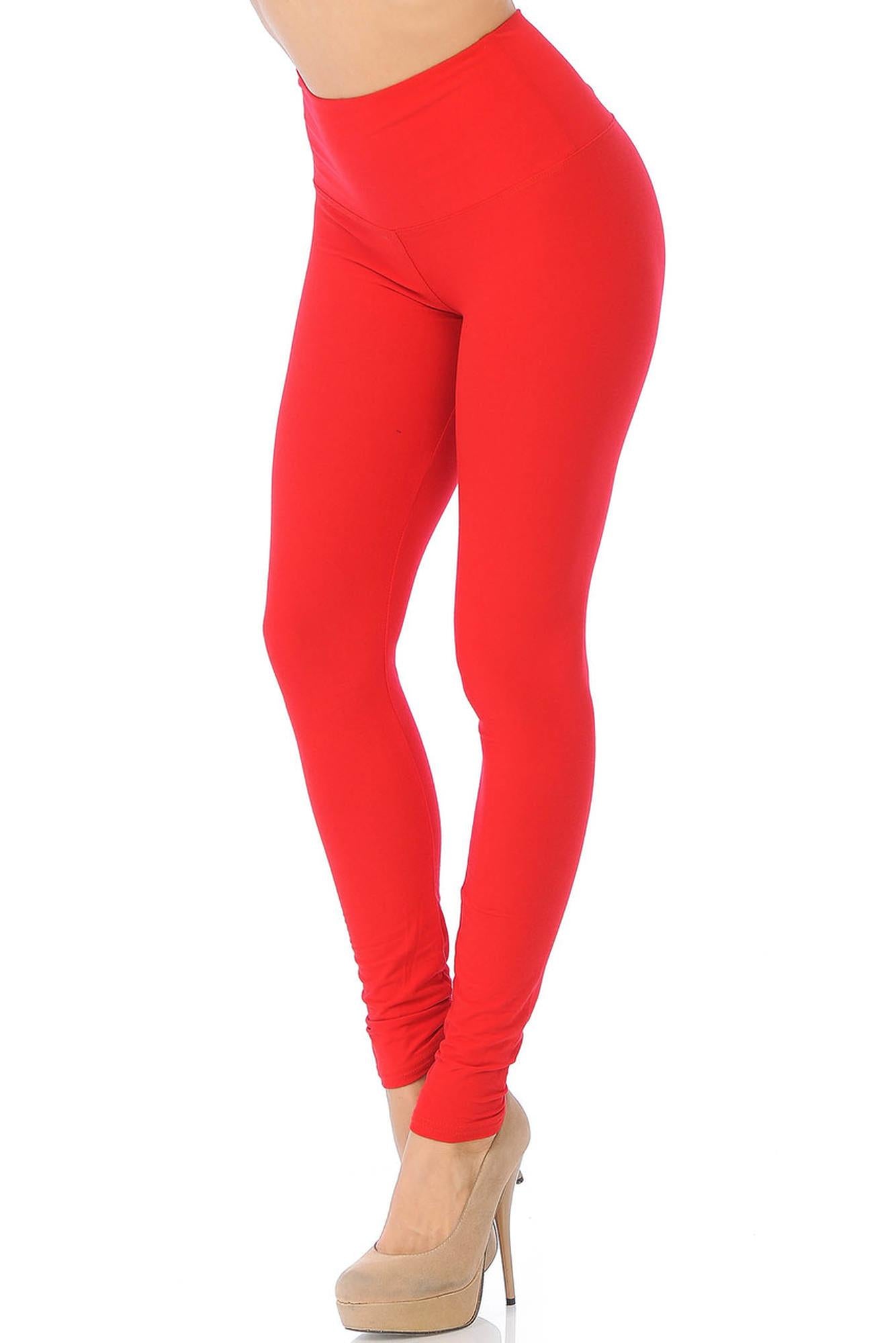 Buttery Smooth Basic Solid High Waisted Leggings - 5 Inch Waist - New Mix