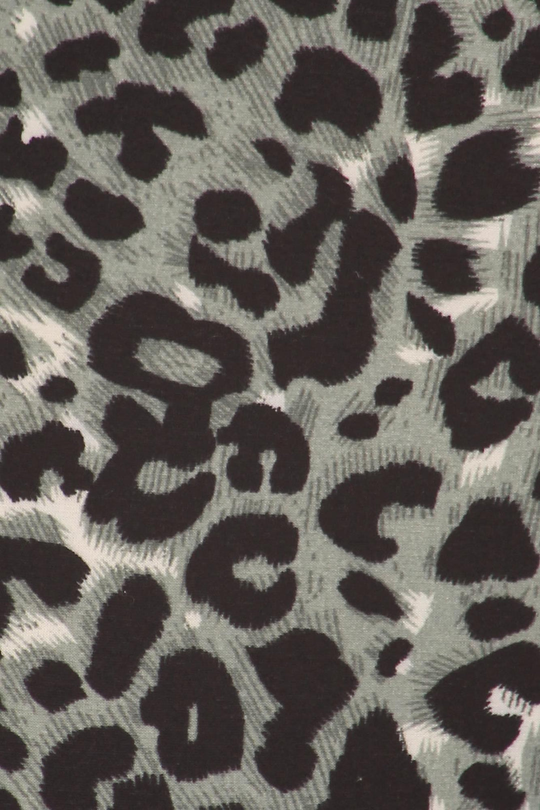 Buttery Soft Snow Leopard Leggings (One Size Regular,Charcoal)