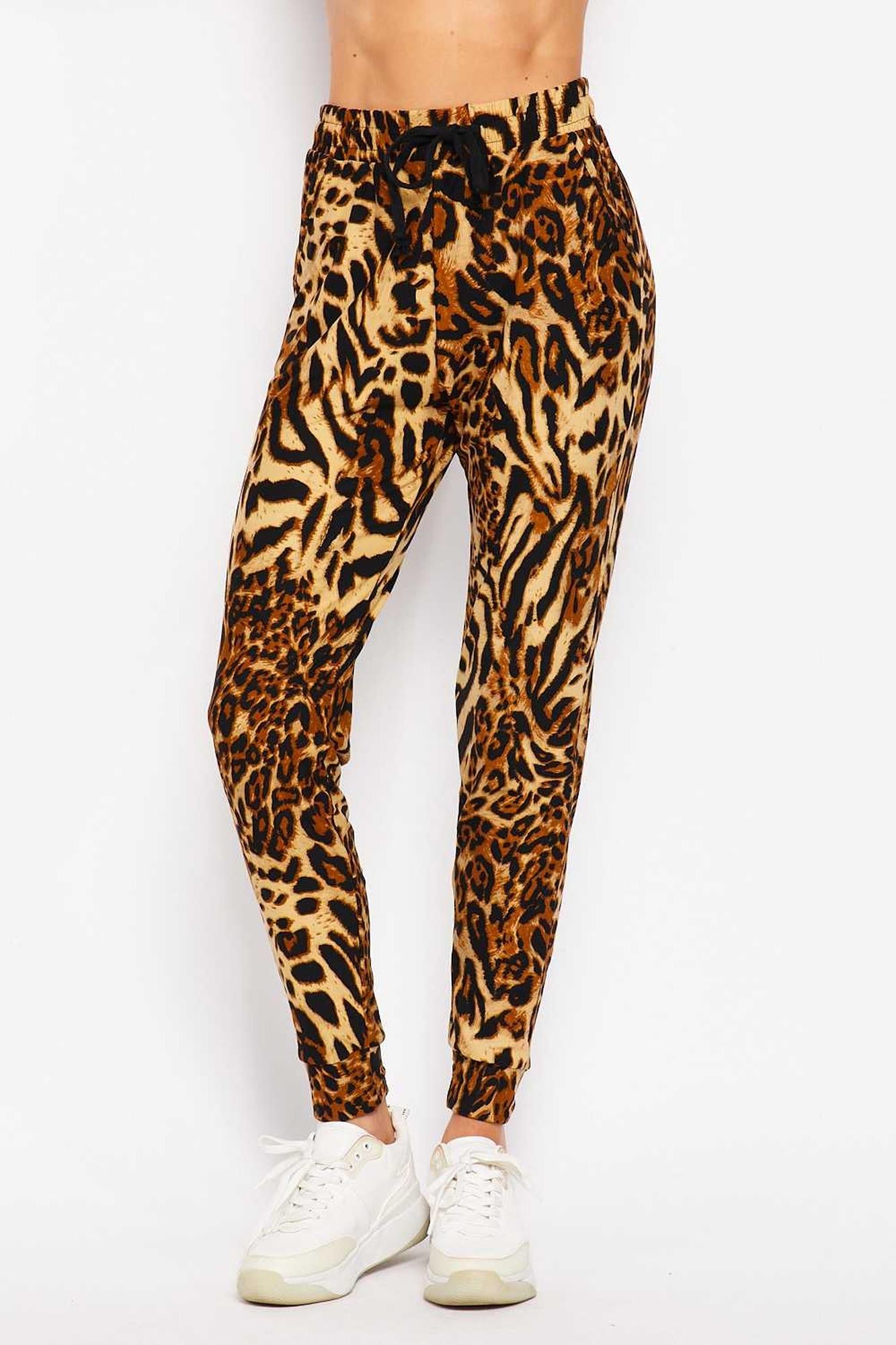 Buttery Smooth Predator Leopard Joggers