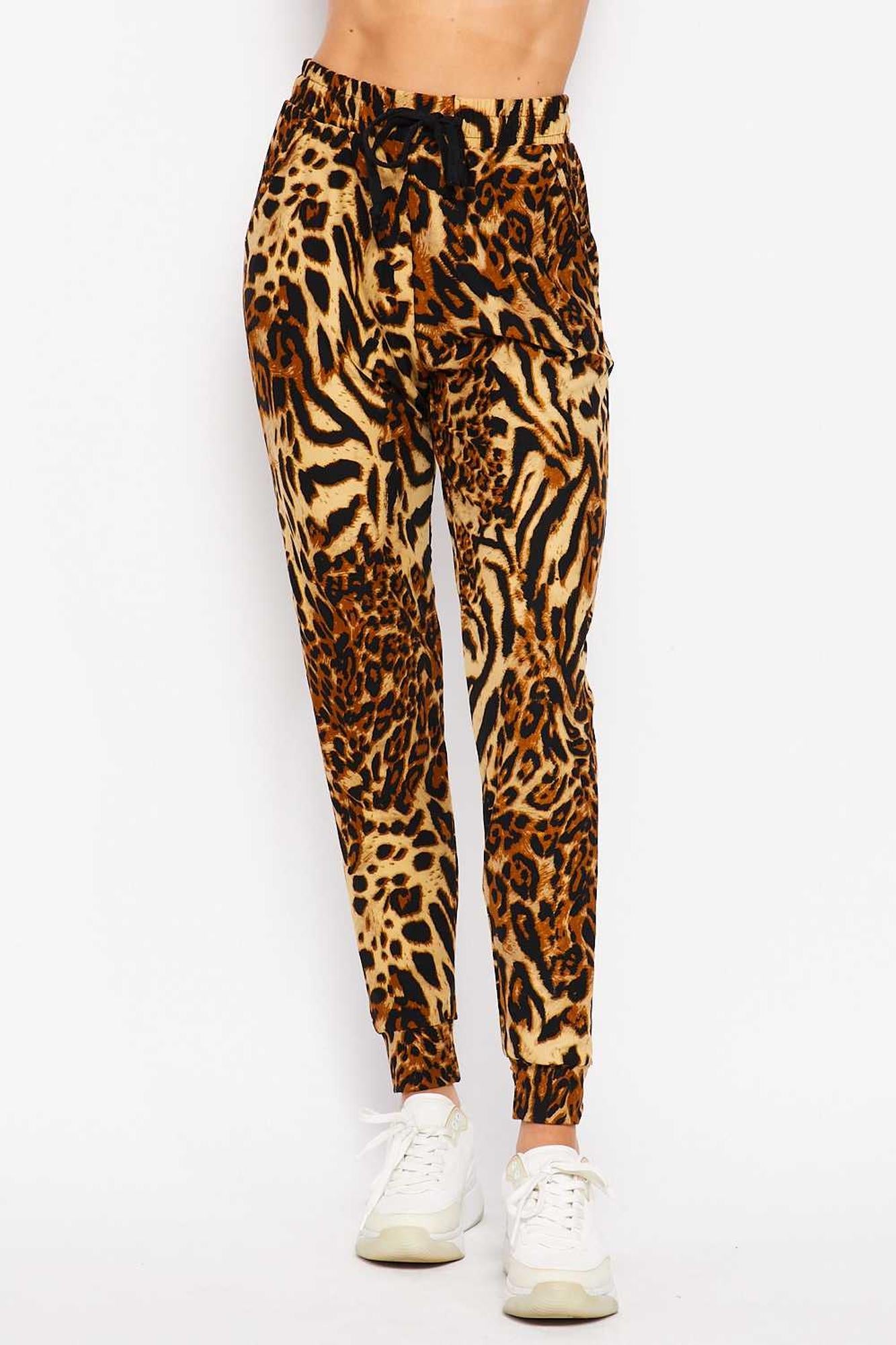 Buttery Smooth Predator Leopard Joggers