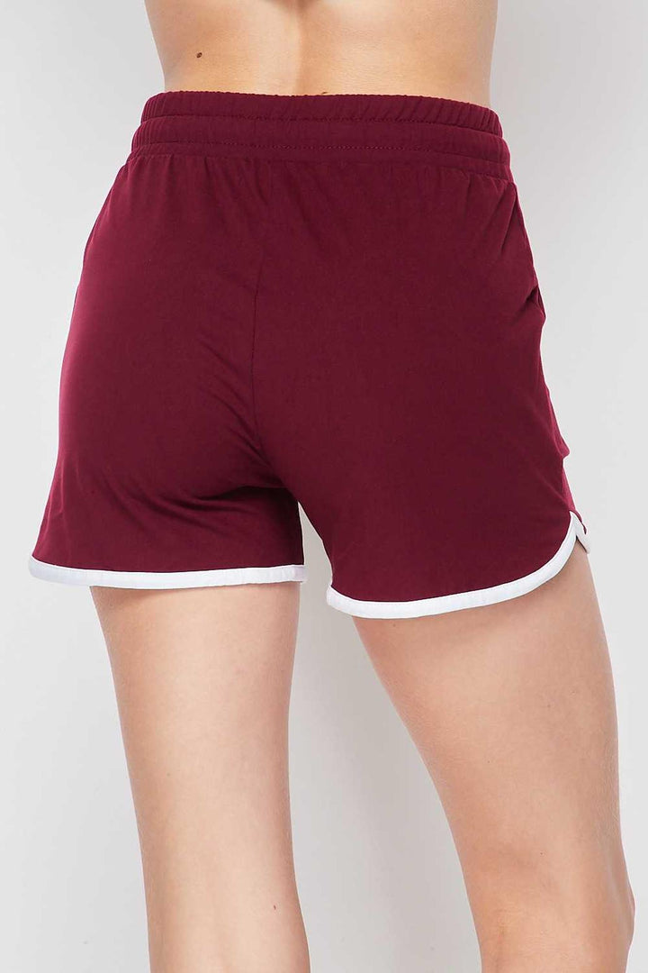 Buttery Smooth Drawstring Waist Dolphin Shorts with Pockets