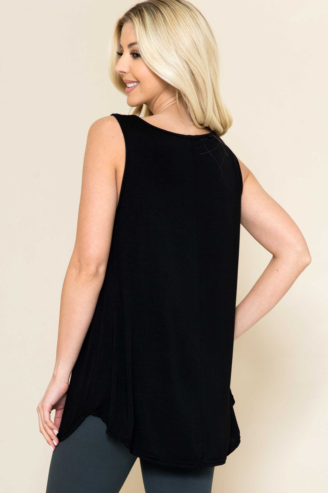 Solid Summer Loose Fit Tank Top