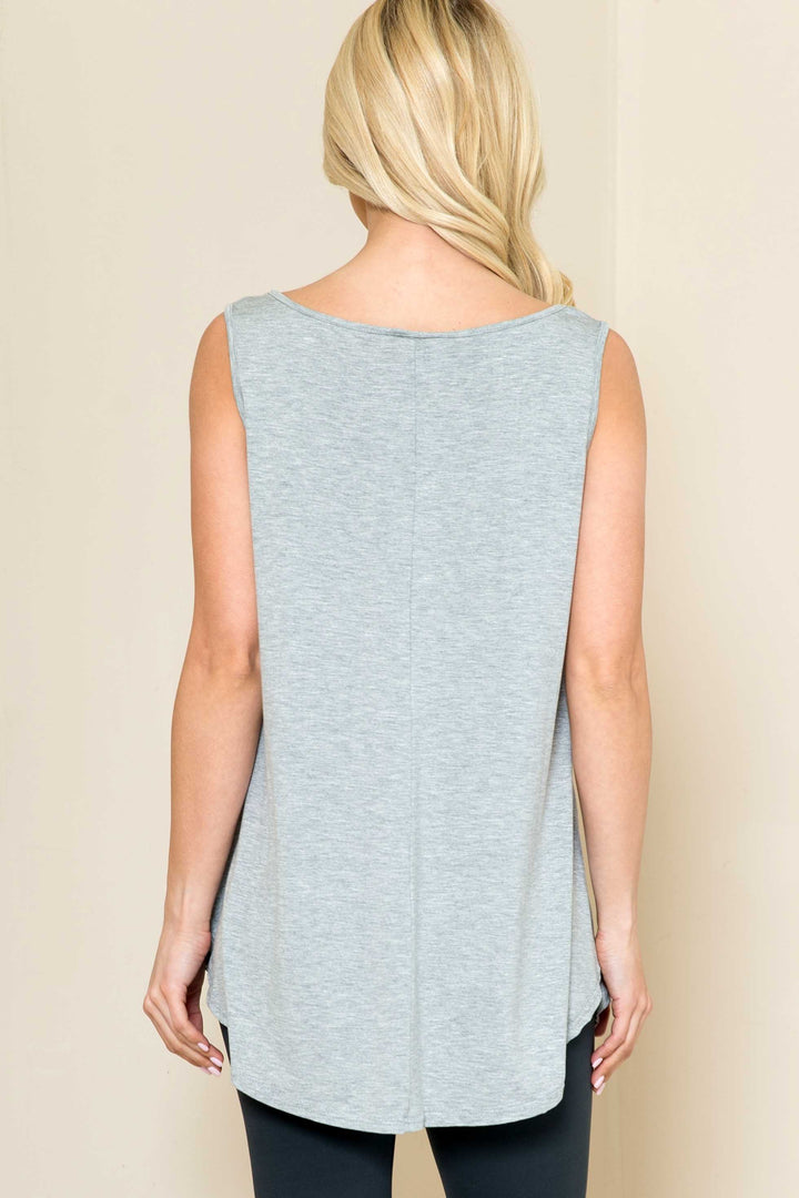 Solid Summer Loose Fit Tank Top
