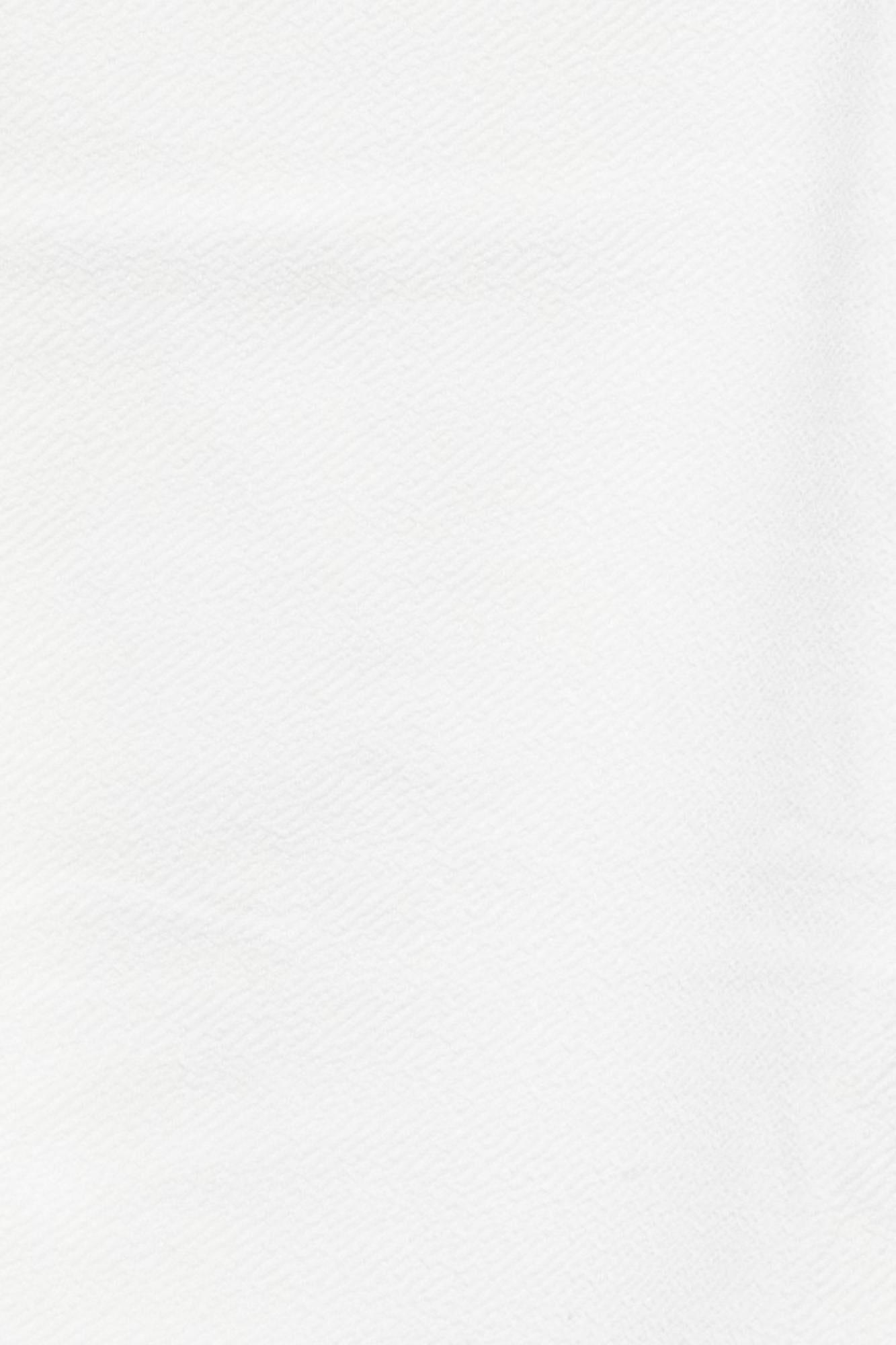 Liverpool Fabric Zigzag Neckline Spaghetti Strap Crop Top