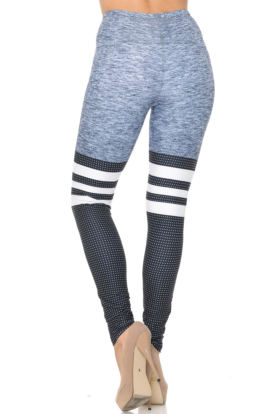 Creamy Soft Premium Women's Leggings Split Sport Regular Size, High Rise, Stretchy & Breathable, Comfortable Fit - by USA Fashion