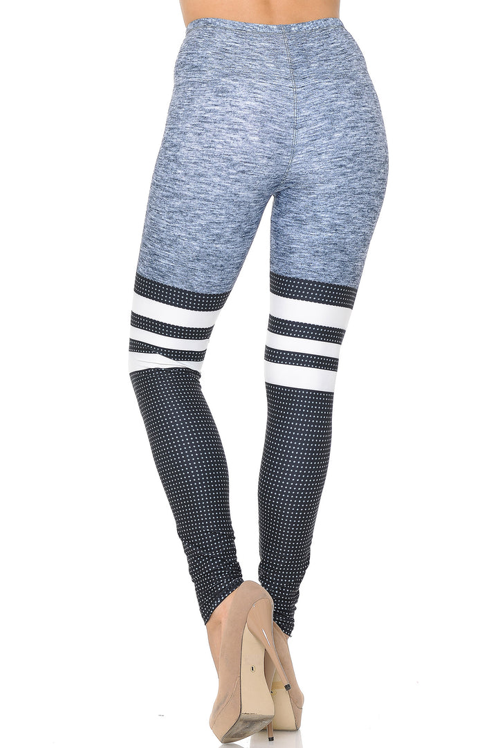 Creamy Soft Premium Women's Leggings Split Sport Regular Size, High Rise, Stretchy & Breathable, Comfortable Fit - by USA Fashion