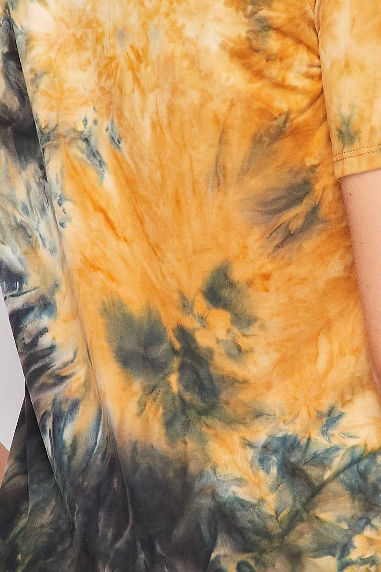 Tie Dye 2 Piece High Waisted Leggings and Crop Top Set