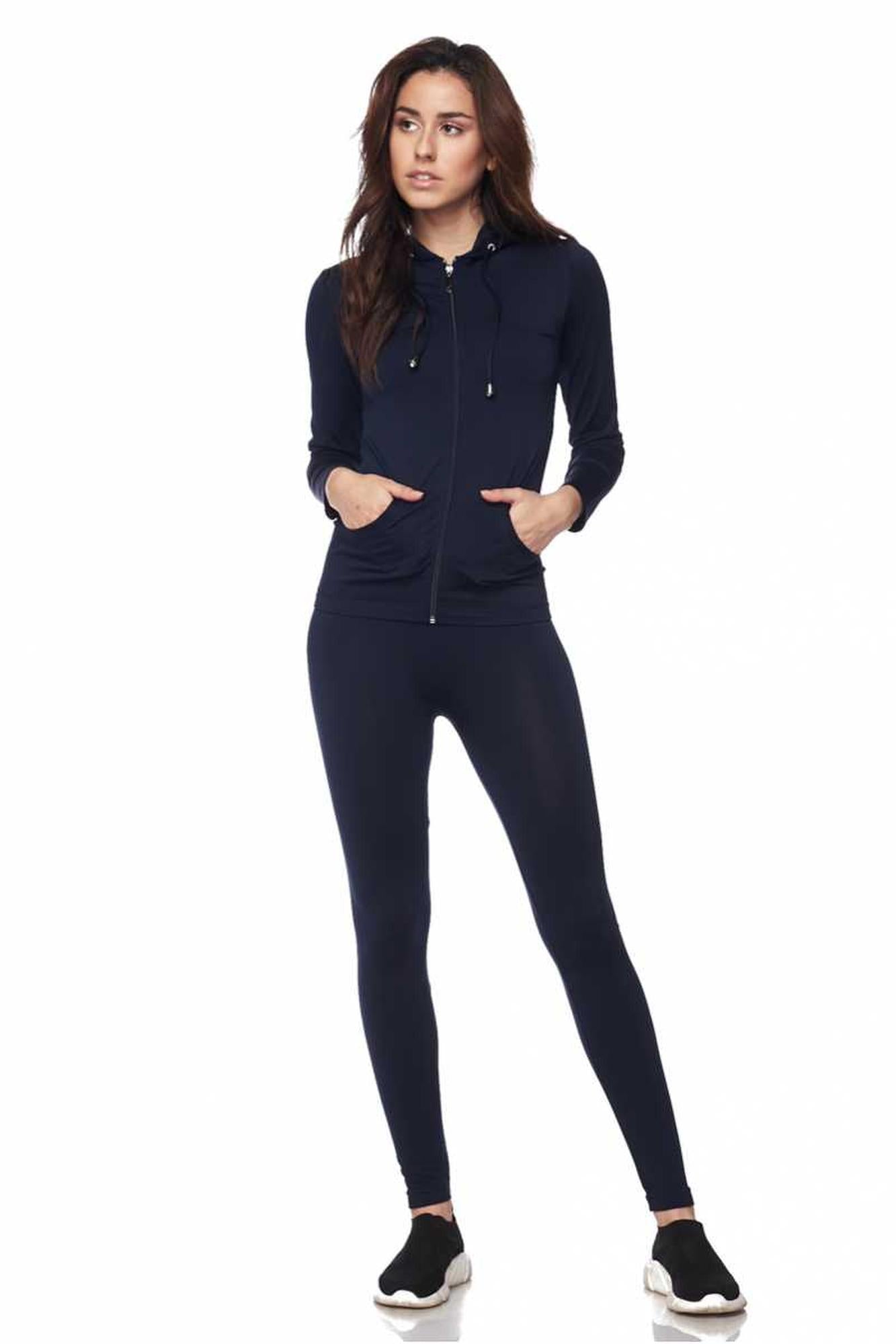 Premium Zip Up Hoodie Jacket and Legging Set