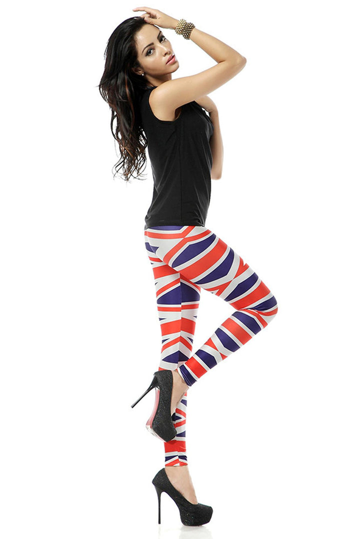 Premium Graphic Print British Flag Leggings