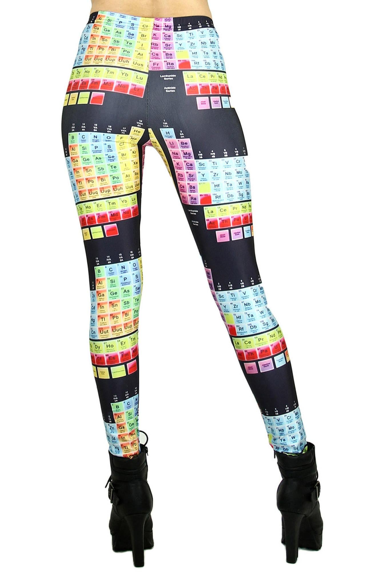 Premium Graphic Print Periodic Table Leggings