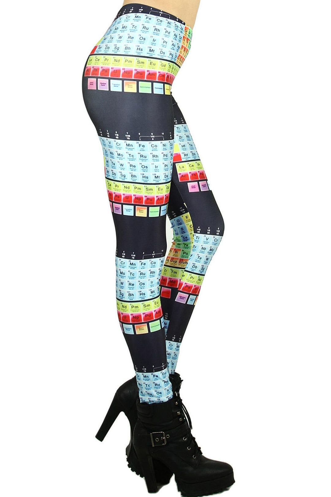 Premium Graphic Print Periodic Table Leggings