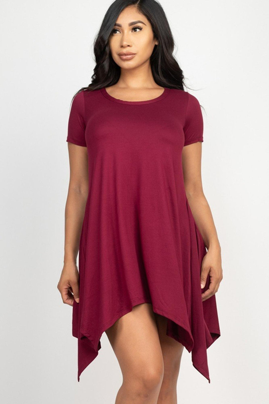 trapeze dress with short sleeves Maggie Trapeze Dress