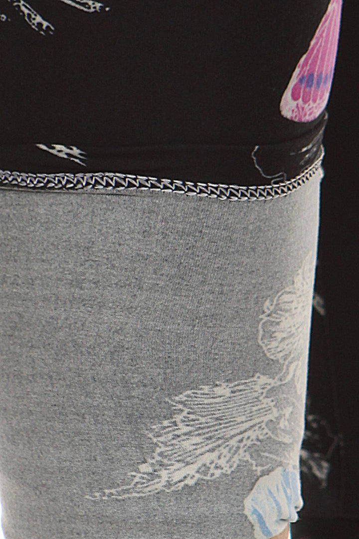 Buttery Soft Beautiful Butterfly Plus Size Leggings - 3X-5X (One Size Plus,Black)