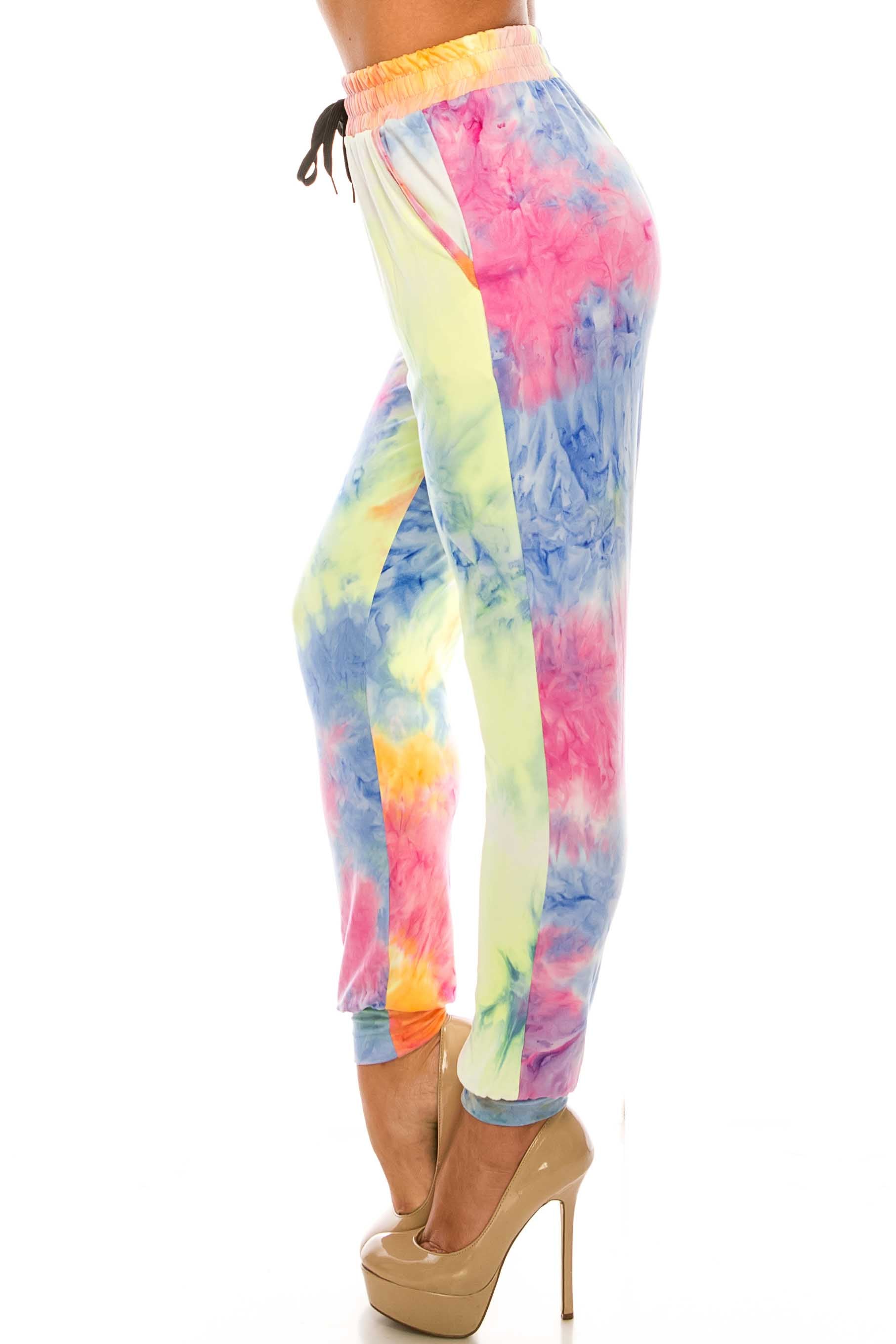 Buttery Smooth Multi-Color Pastel Tie Dye Joggers