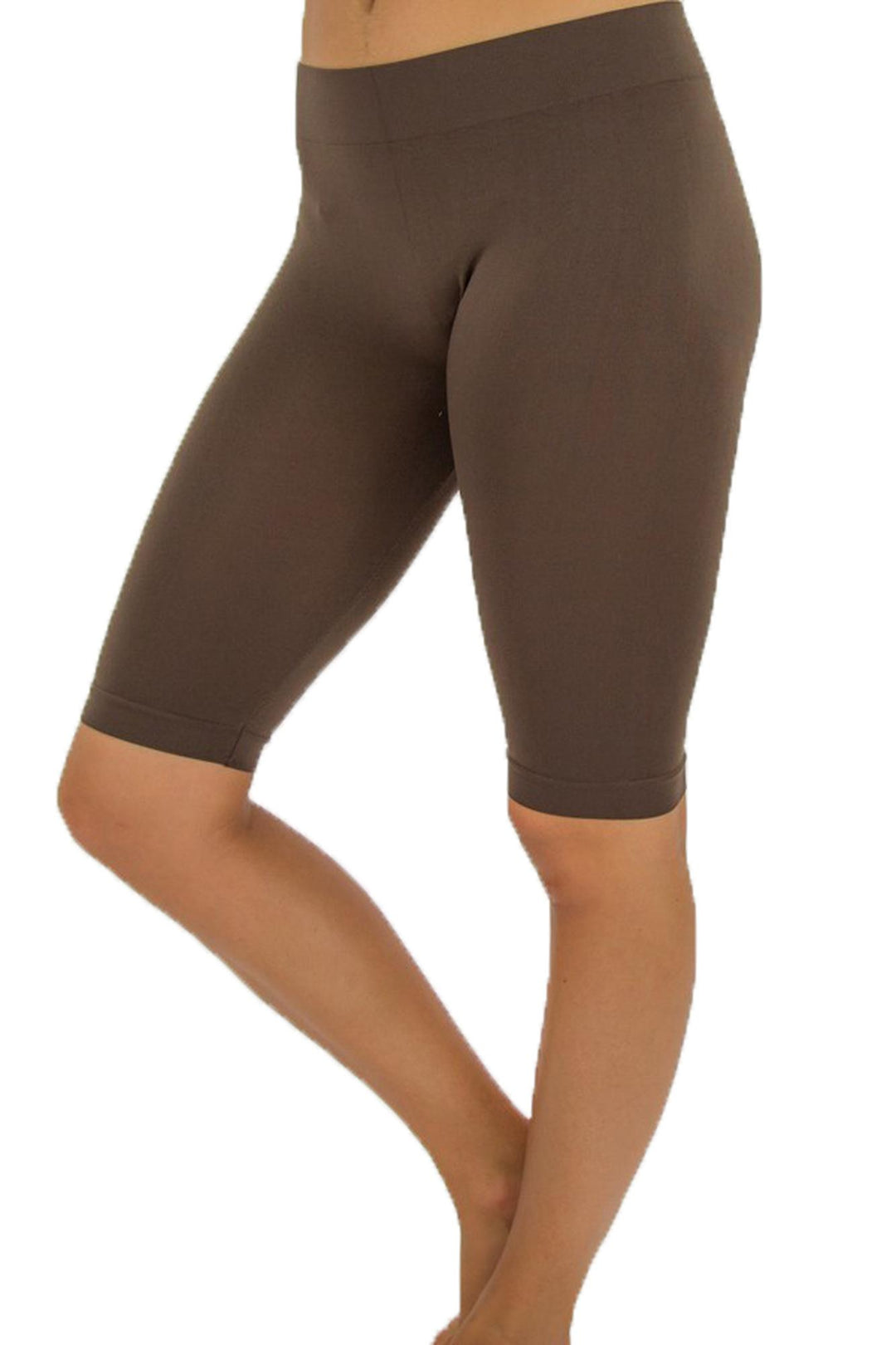 Basic Nylon Spandex Biker Shorts - Plus Size - 1XL 2XL 3XL