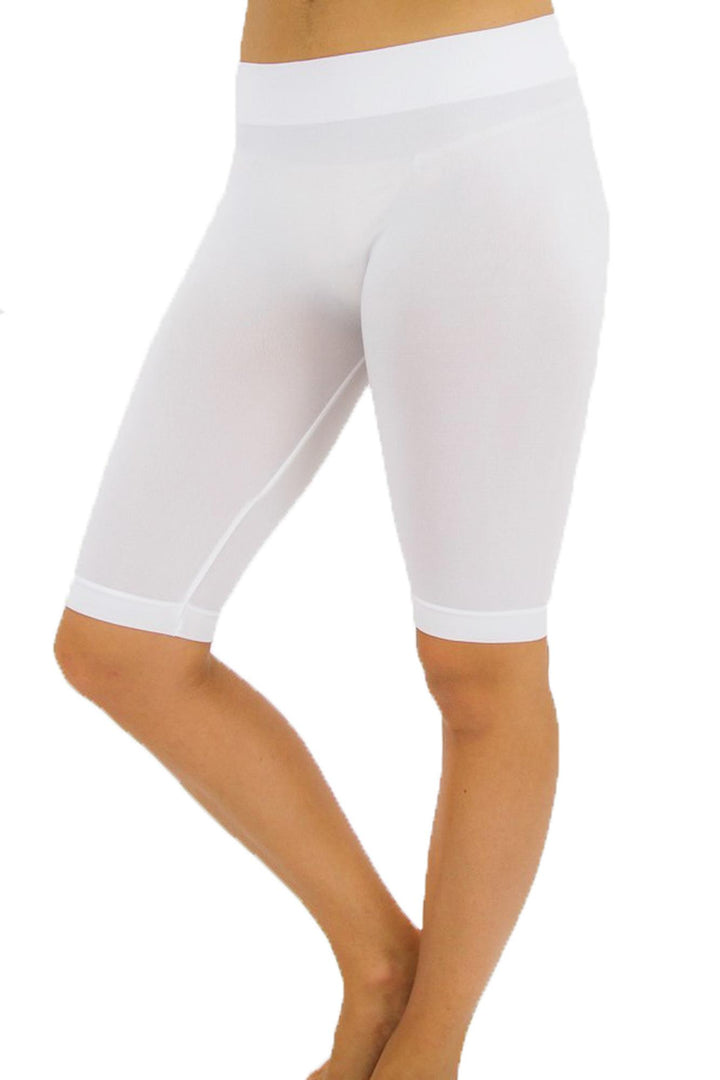 Basic Nylon Spandex Biker Shorts - Plus Size - 1XL 2XL 3XL
