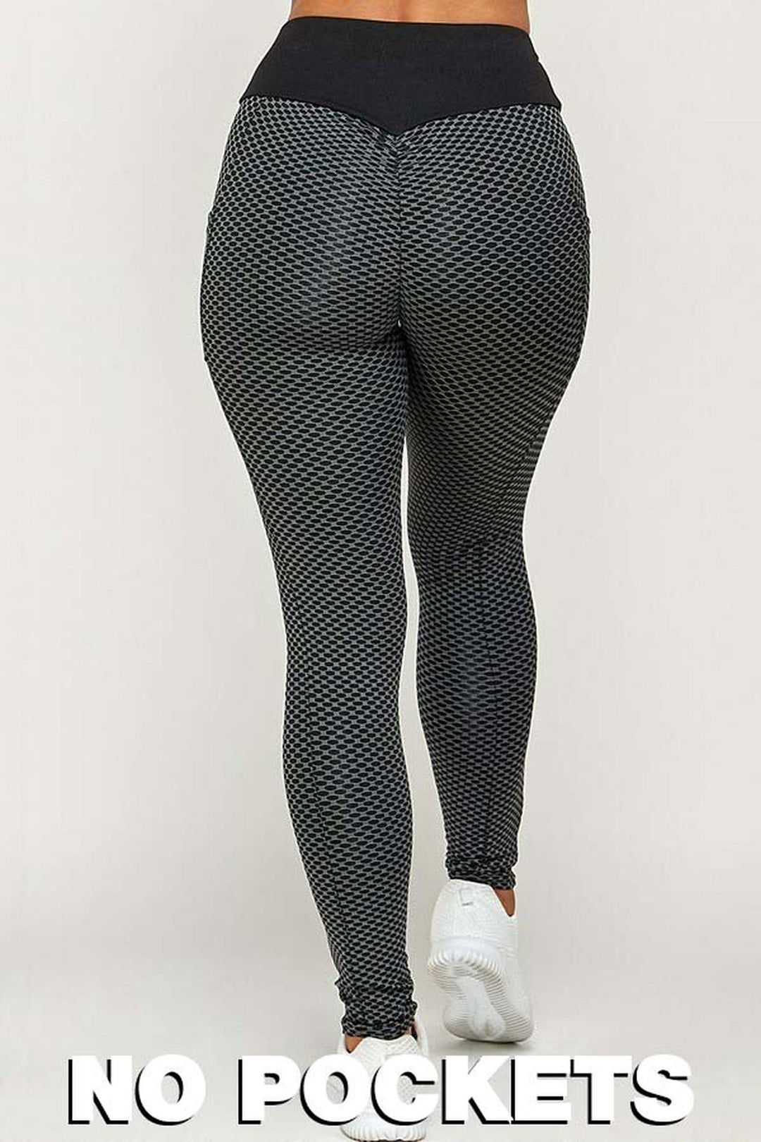 Contrast Textured Scrunch Butt Leggings - NO POCKETS