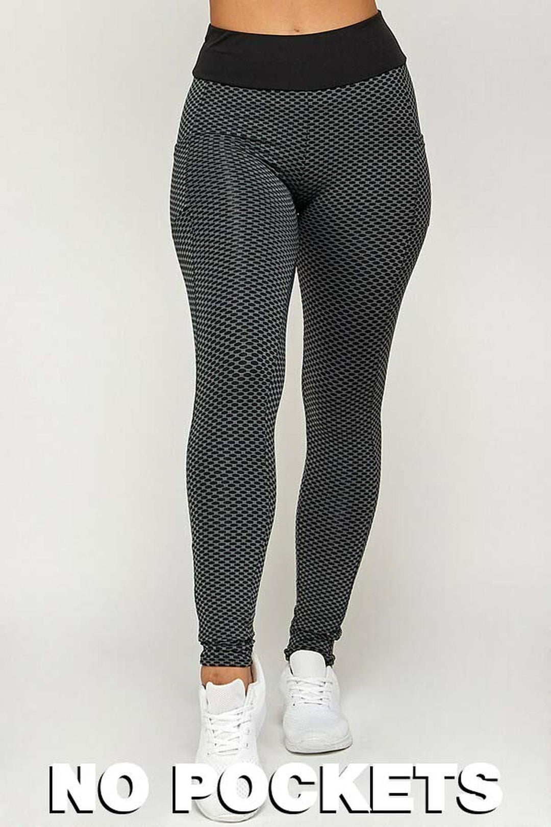 Contrast Textured Scrunch Butt Leggings - NO POCKETS