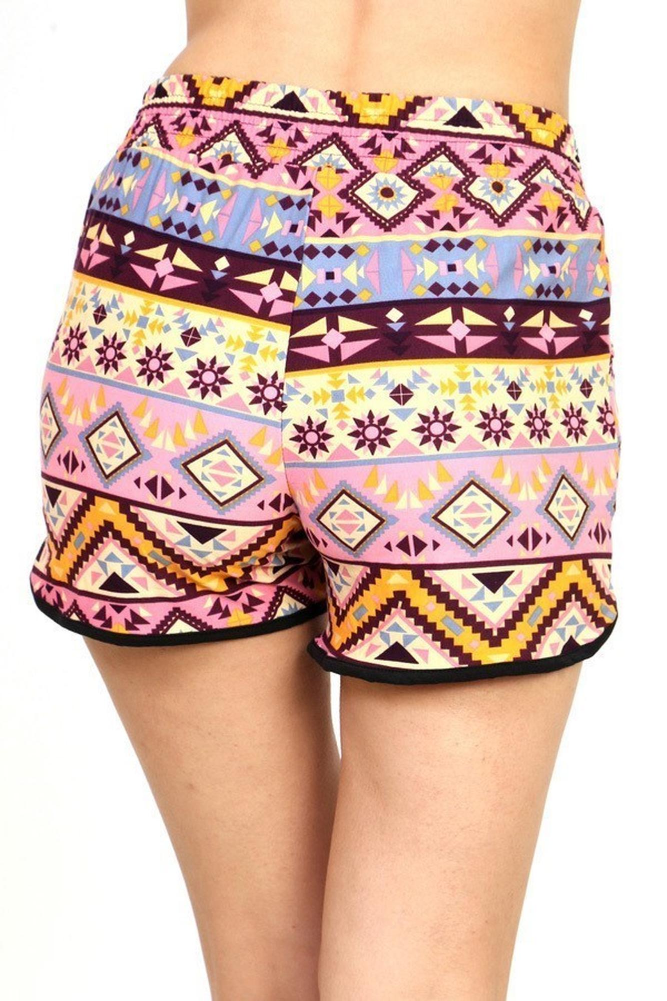 Buttery Smooth Pink Desert Tribal Dolphin Shorts