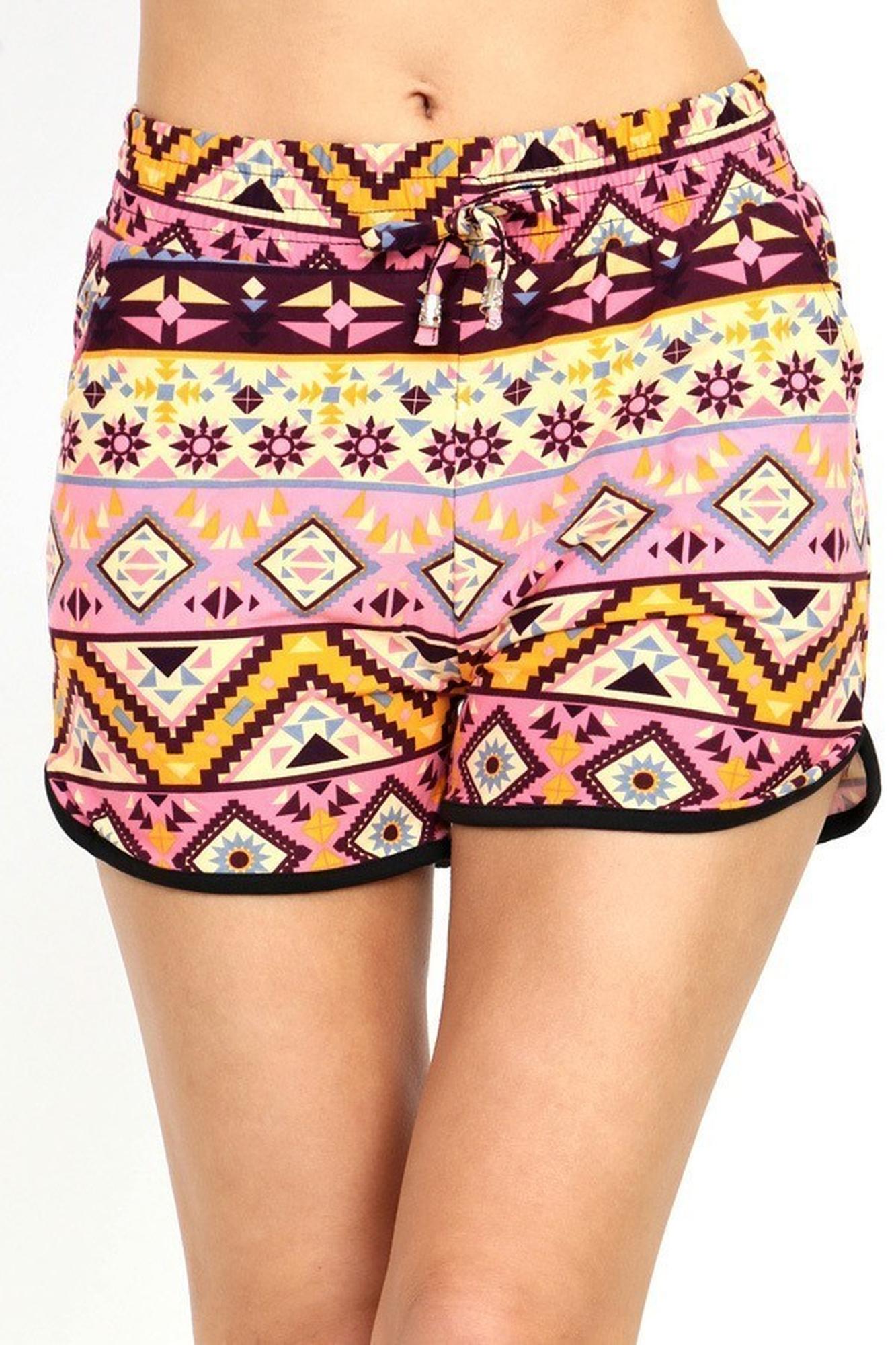 Buttery Smooth Pink Desert Tribal Dolphin Shorts