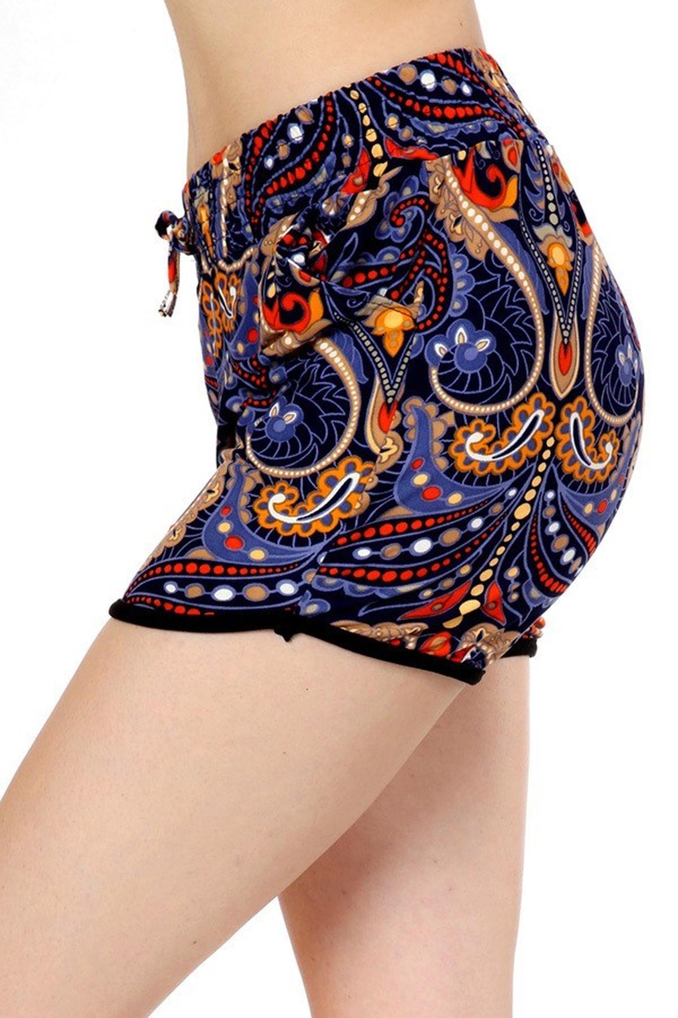Buttery Smooth Vegas Paisley Dolphin Shorts
