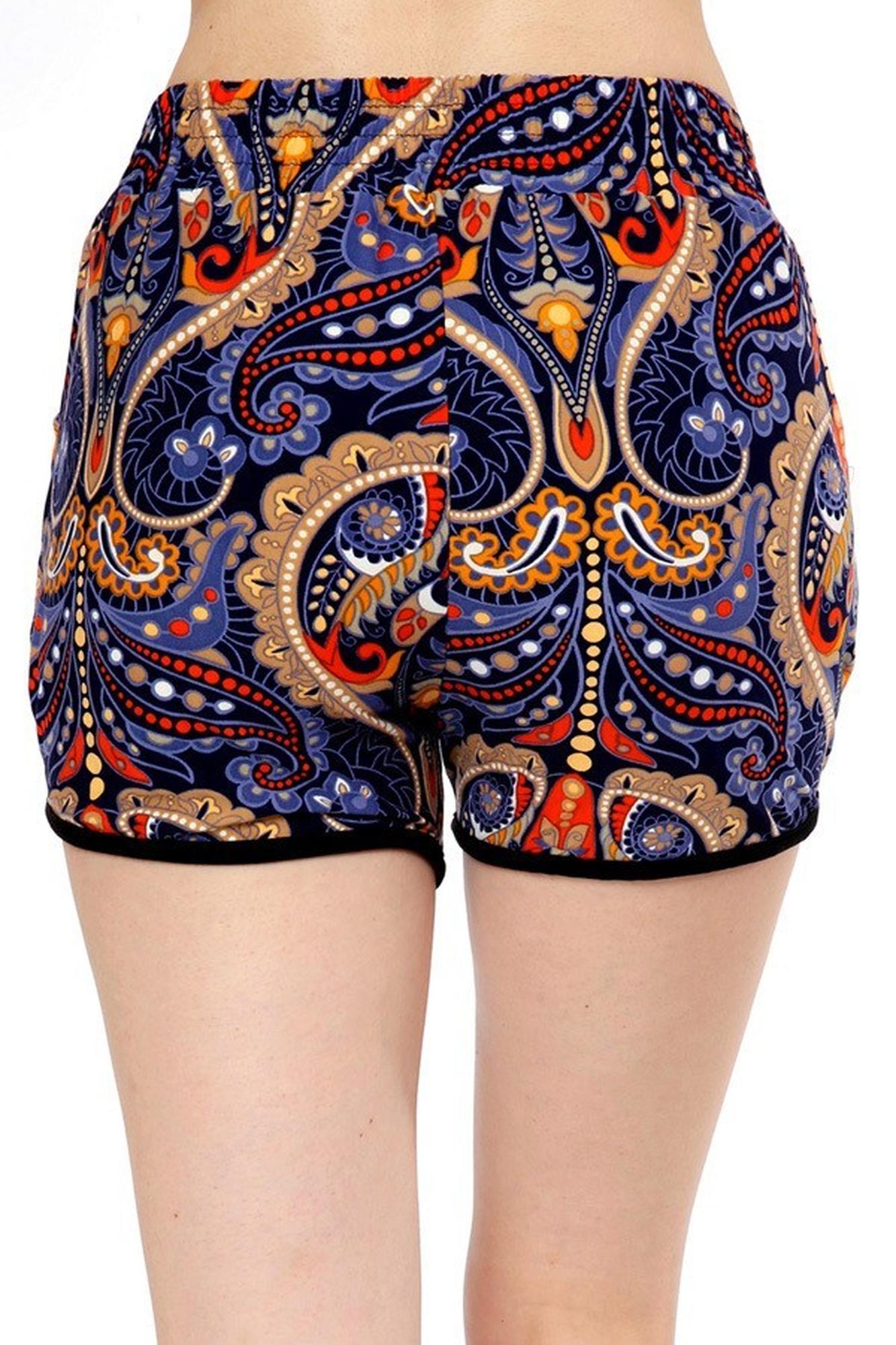 Buttery Smooth Vegas Paisley Dolphin Shorts