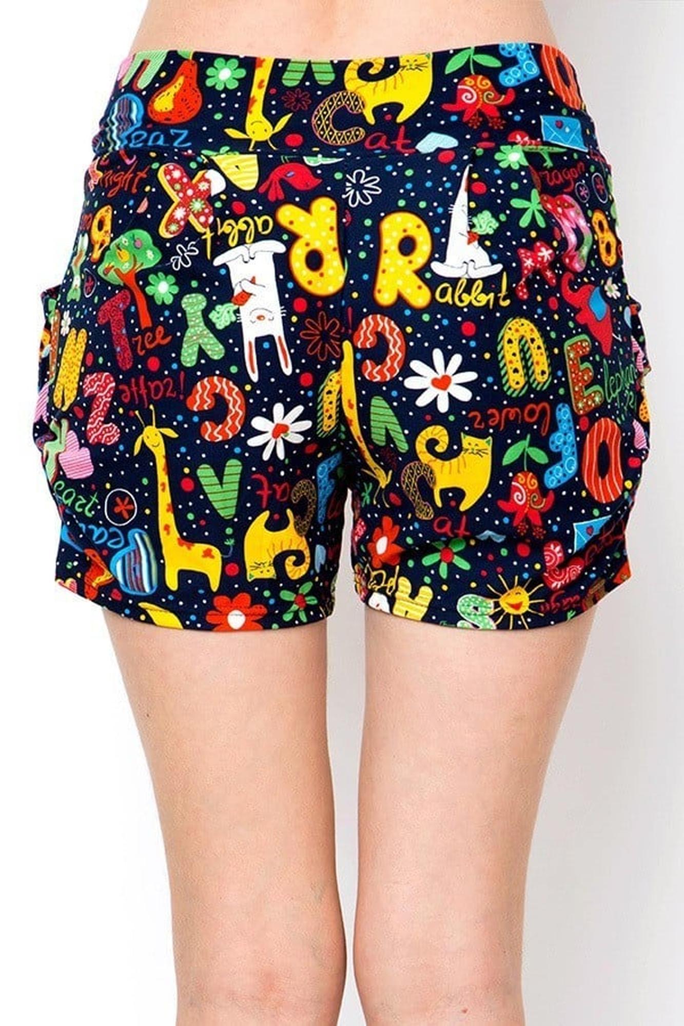 Buttery Smooth Animal Letters Harem Shorts
