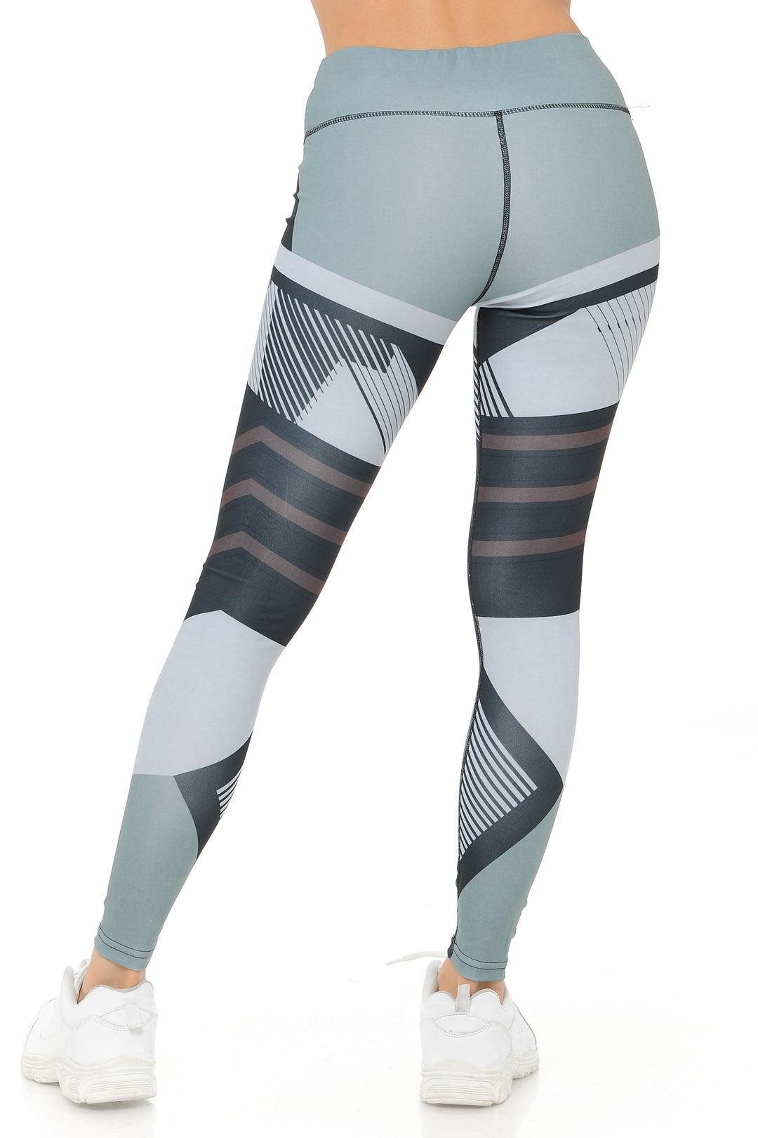 Charcoal Angular Motion High Waisted Sport Leggings