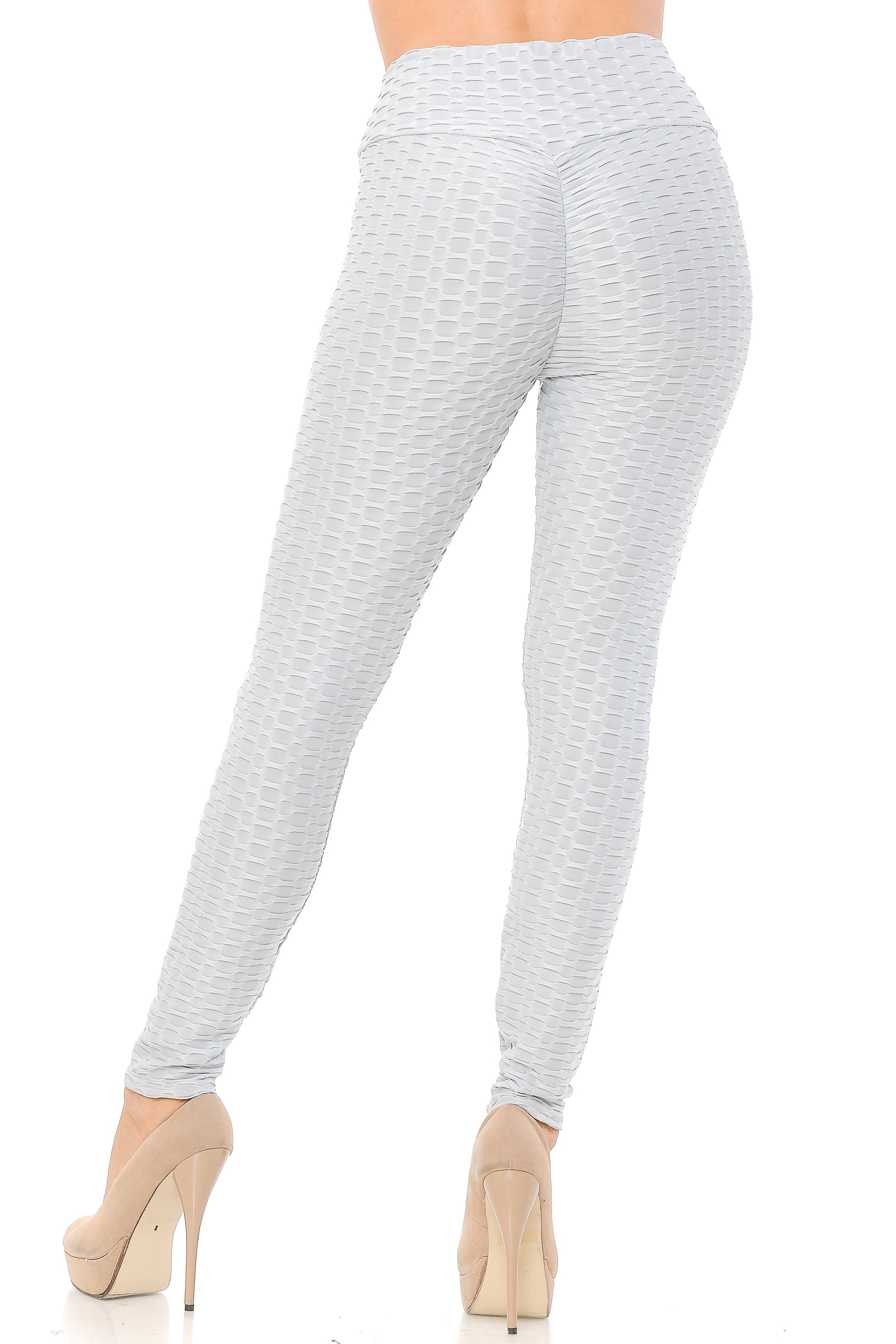 Scrunch Butt Textured High Waisted Leggings - Tiktok Leggings