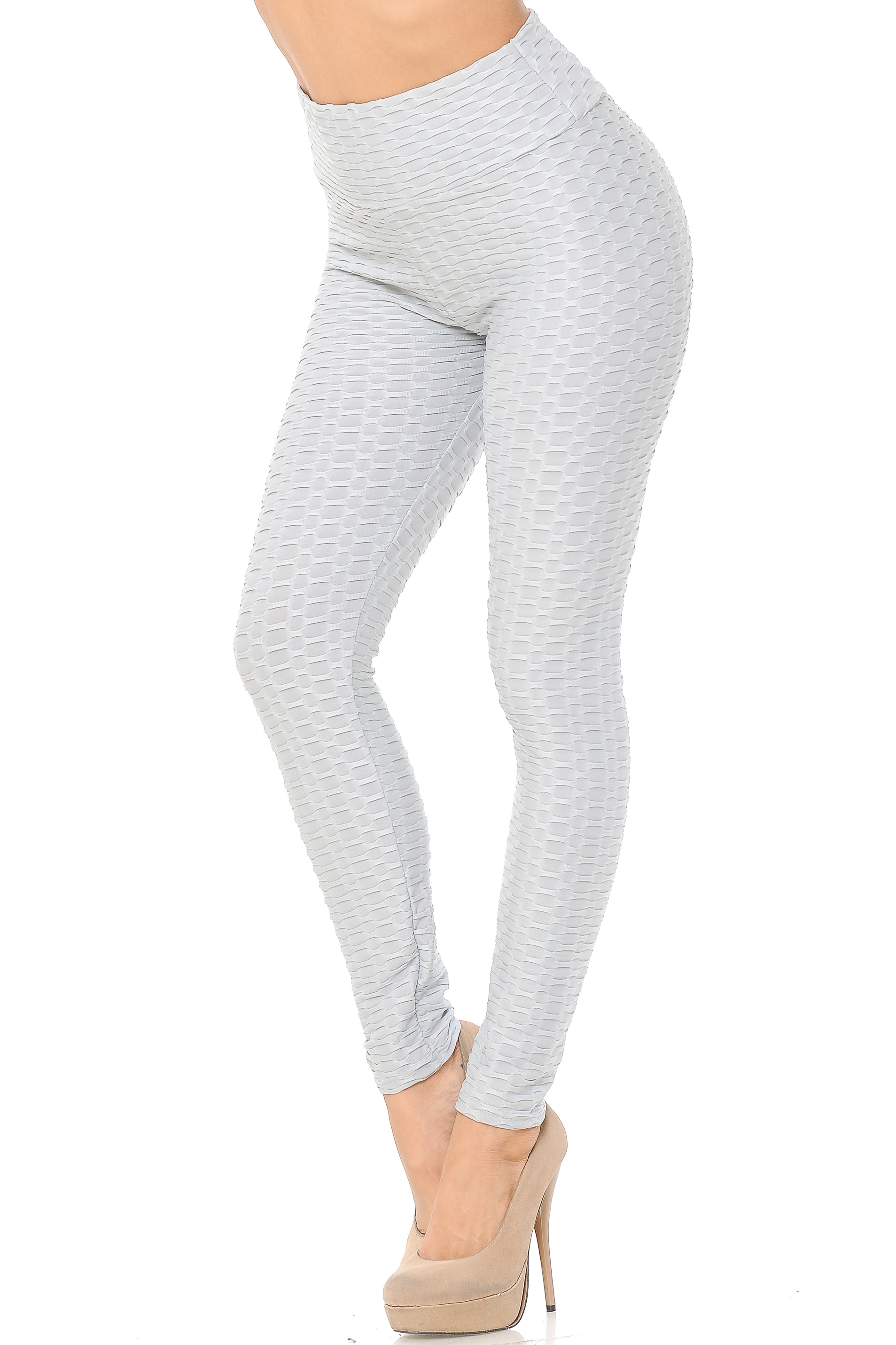 Scrunch Butt Textured High Waisted Leggings - Tiktok Leggings