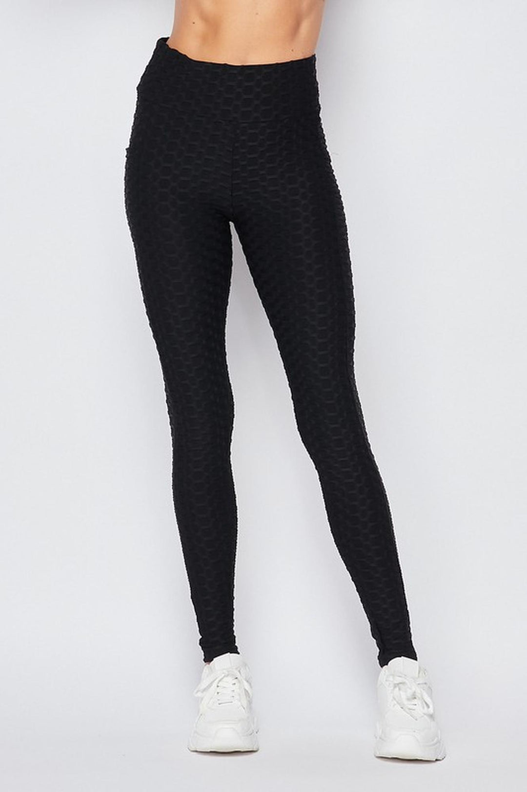 Popcorn High Waisted Scrunch Butt Leggings with Pockets - Zinati (W&J)