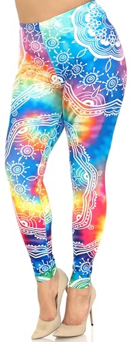 Creamy Soft Leggings Premium Women's King TUT Extra Plus, High Rise, Stretchy, Comfortable, 3X-5X Leggings - by USA Fashion