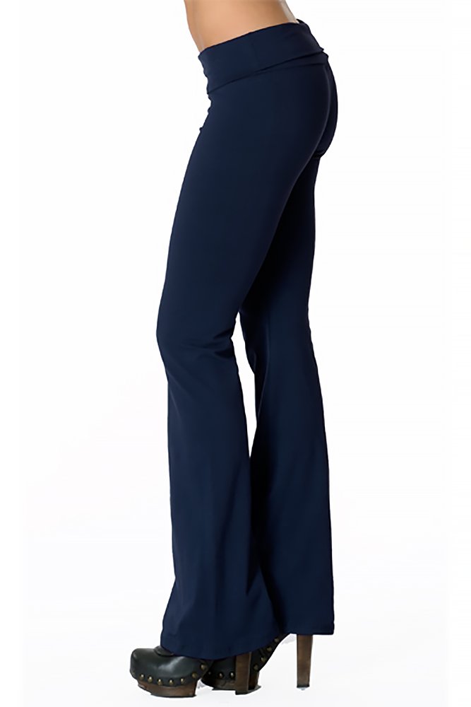 USA Basic Cotton Solid Fold Over Leggings