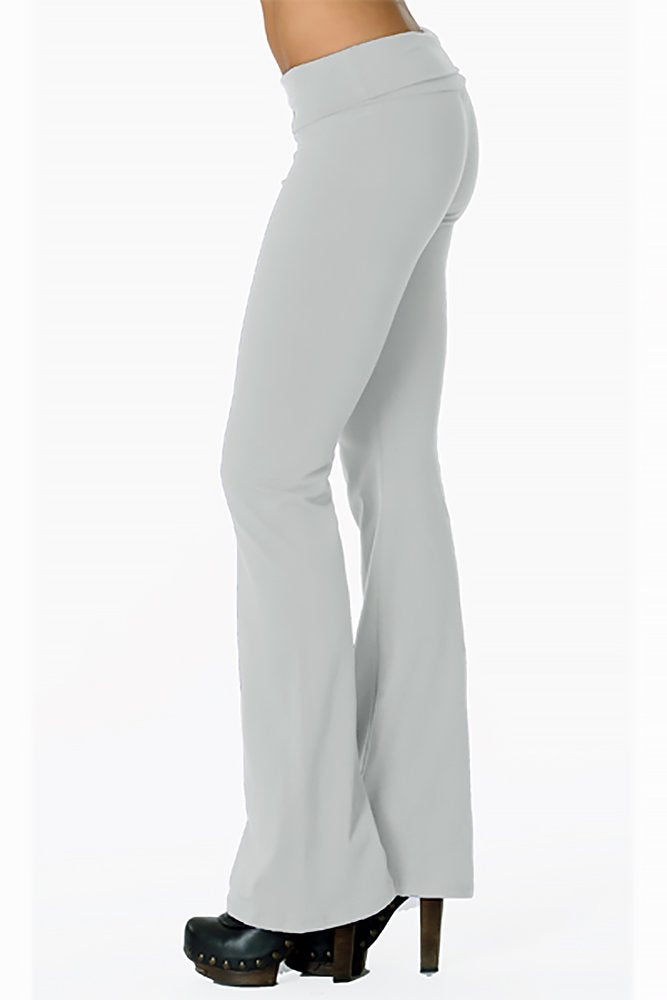 USA Basic Cotton Solid Fold Over Leggings