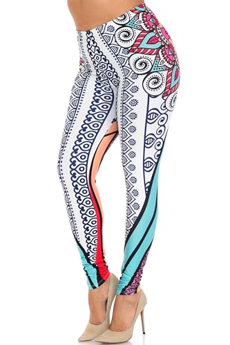 Creamy Soft Leggings Premium Women's Reflecting Butterflies Extra Plus, High Rise, Stretchy, Comfortable, 3X-5X Leggings - by USA Fashion