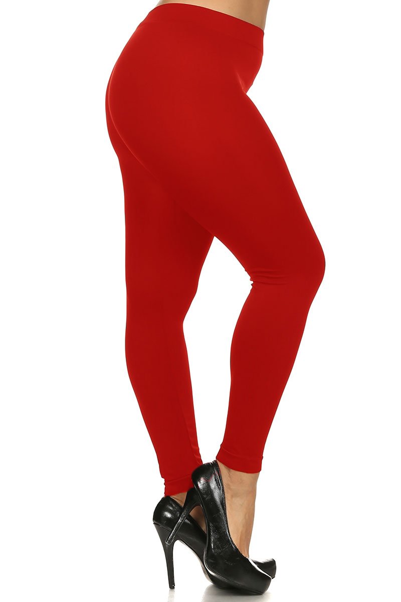 Full Length Seamless Leggings - Plus Size - 1XL 2XL 3XL