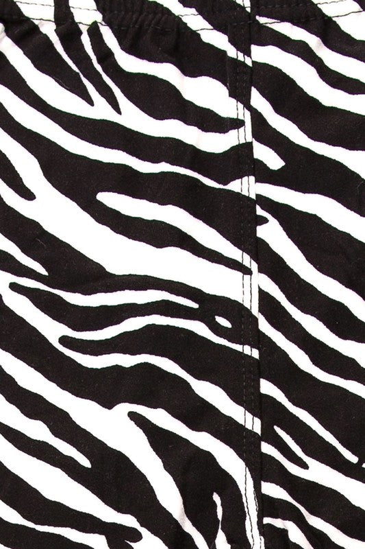 Buttery Smooth Zebra Print Kids Leggings