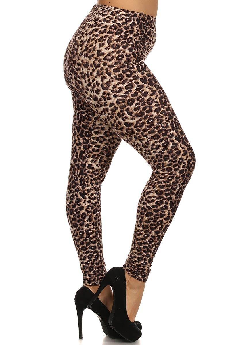 World of Leggings - Buttery Soft Feral Cheetah Plus Size Leggings
